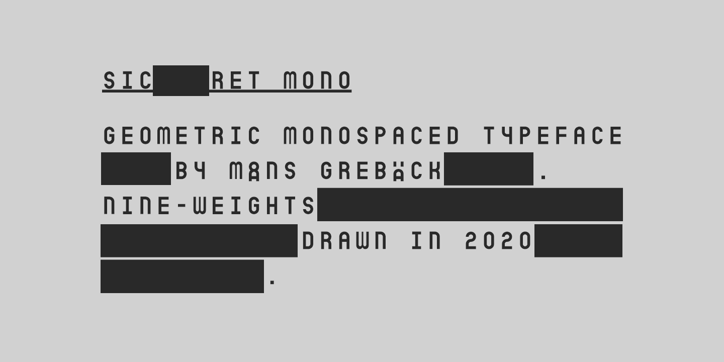 Sicret Mono